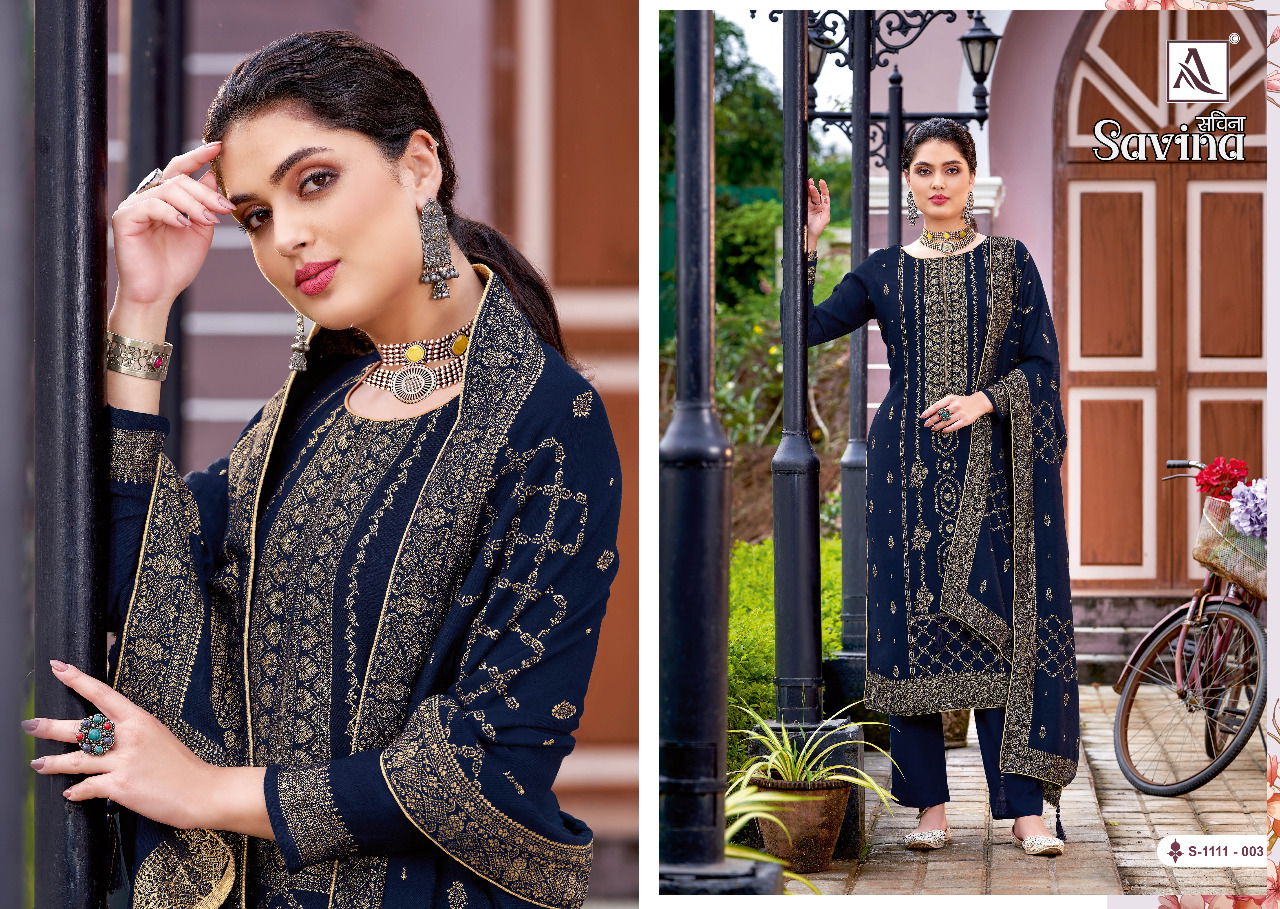 Alok Savina  Festive Wear Wholesale Designer Dress Material Collection